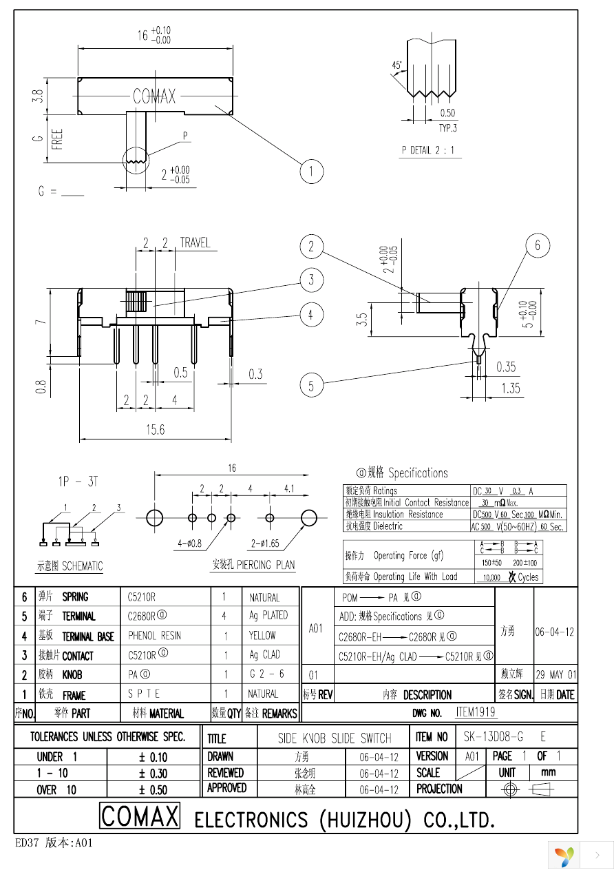 SK-13D08-G 5 E Page 1